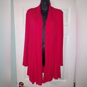 Womens red cardigan XL